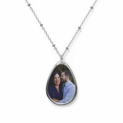 Premium Oval Necklace - Zinc Alloy Pendant and Necklace Chain