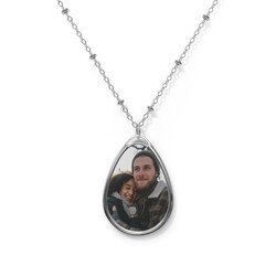 Premium Oval Necklace - Zinc Alloy Pendant and Necklace Chain