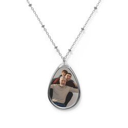 Premium Oval Necklace - Zinc Alloy Pendant and Necklace Chain