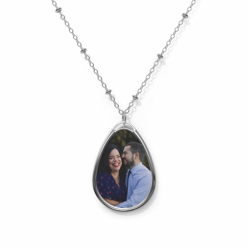 Premium Oval Necklace - Zinc Alloy Pendant and Necklace Chain