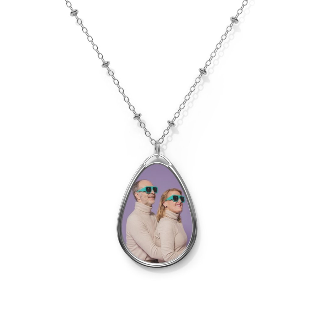 Premium Oval Necklace - Zinc Alloy Pendant and Necklace Chain