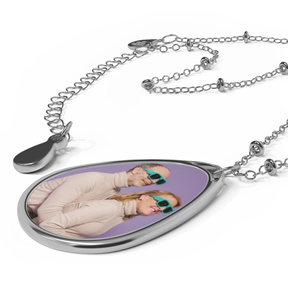 Premium Oval Necklace - Zinc Alloy Pendant and Necklace Chain