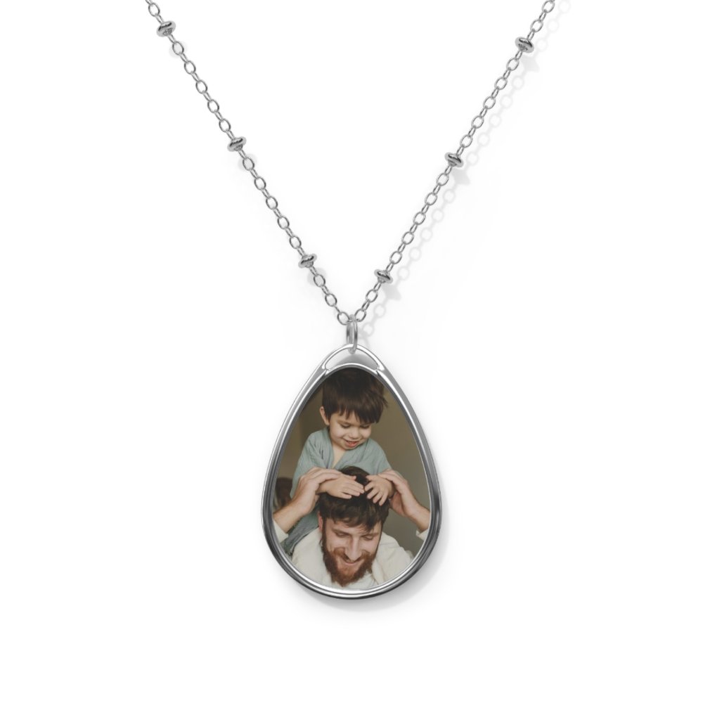 Premium Oval Necklace - Zinc Alloy Pendant and Necklace Chain